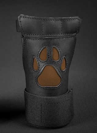 Mr. S Leather Open Paw Puppy Glove Brown