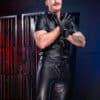 Mr. S Leather Piped Uniform Pant Blue Size 32