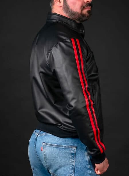 Mr. S Leather Sport Jacket Red Small