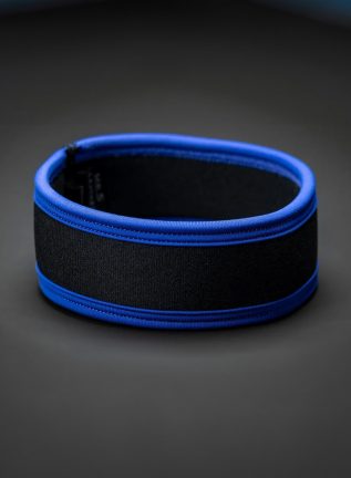 Mr. S Neo Carbon Black Bicep Strap Blue Large