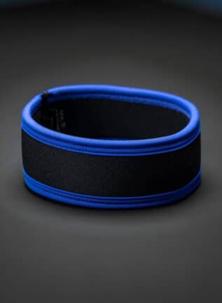 Mr. S Neo Carbon Black Bicep Strap Blue Large