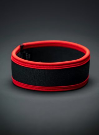 Mr. S Neo Carbon Black Bicep Strap Red Large