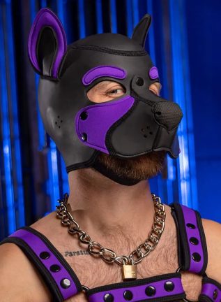 Mr. S Neo Frisky Pup Hood Purple Large