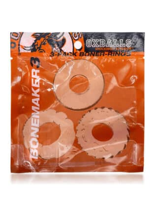 Bonemaker 3 Cock Ring 3-Pack TPR Clear