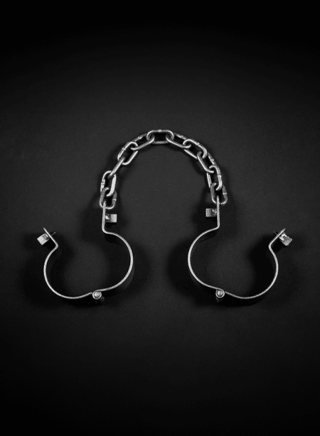 Mr. S Leather Iron Ankle Manacles