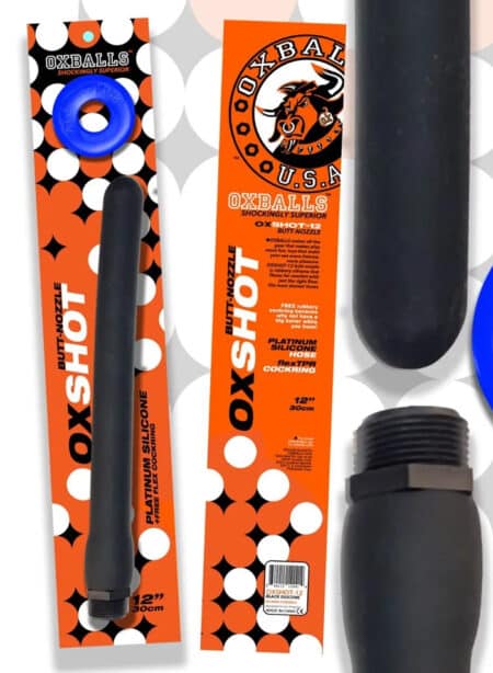 Oxballs Oxshot Silicone Douche Nozzle 12" Black