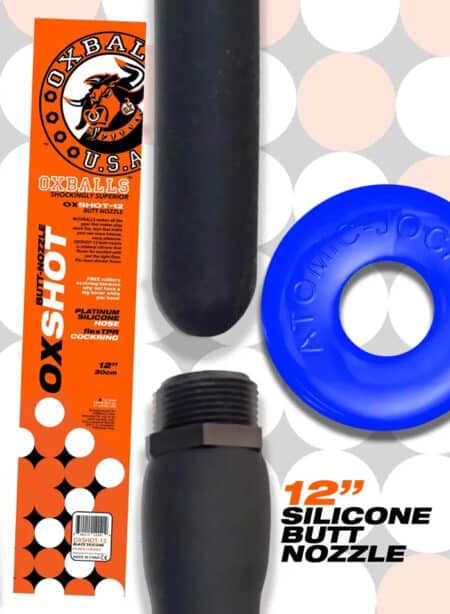 Oxballs Oxshot Silicone Douche Nozzle 12" Black
