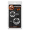 Oxballs Truckt 2-Piece Cockring Set TPR Clear