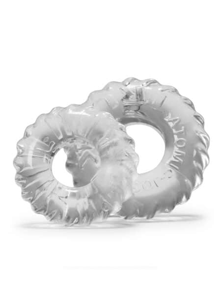 Oxballs Truckt 2-Piece Cockring Set TPR Clear