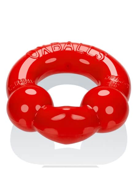 Oxballs Ultraballs Cock Ring 2-Pack Steel / Red
