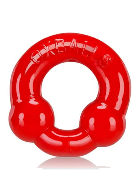 Oxballs Ultraballs Cock Ring 2-Pack Steel / Red
