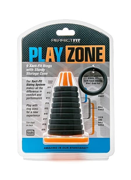 Perfect Fit Play Zone 9 Xact-Fit Rings with Sturdy Cone