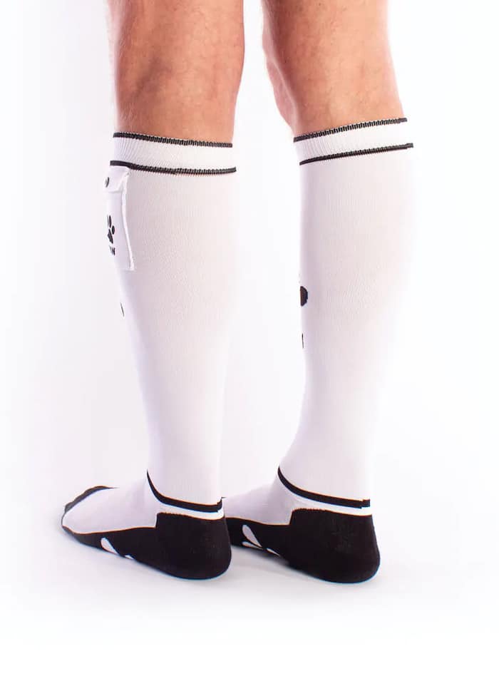 Brutus Puppy Paw Socks with Pocket White