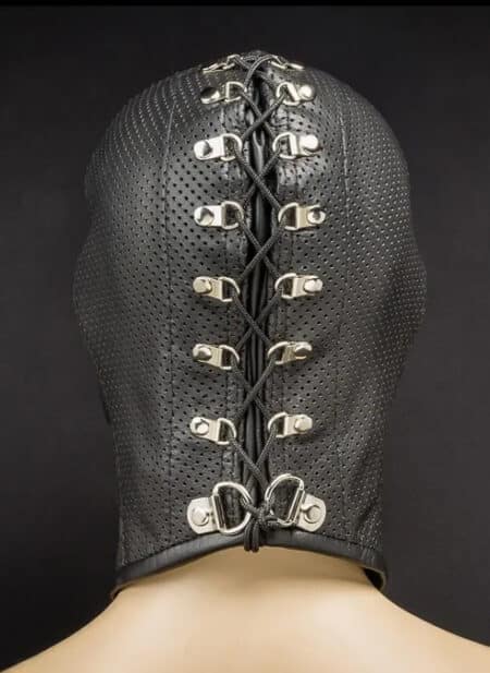 Mr. S Leather Savage Sucks Perforated Hood Large