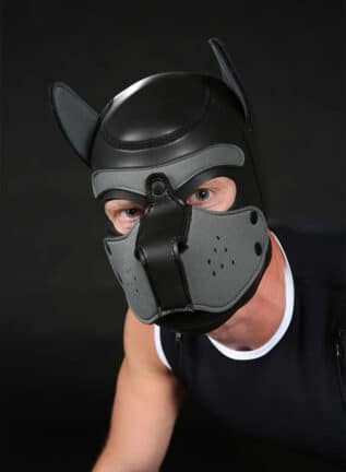 Mr. S Neoprene Puppy Hood Grey Small