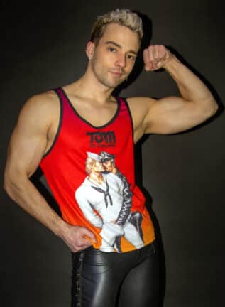 Tom of Finland Slutty Sailor Mesh Tank Top Small