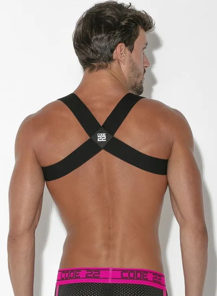 CODE 22 Classic Elastic Harness Black Small