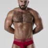 Locker Gear Backroom Bottomless Brief Red Small