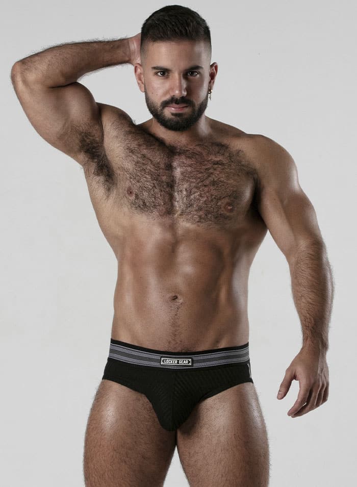 Locker Gear Backroom Bottomless Brief White Small