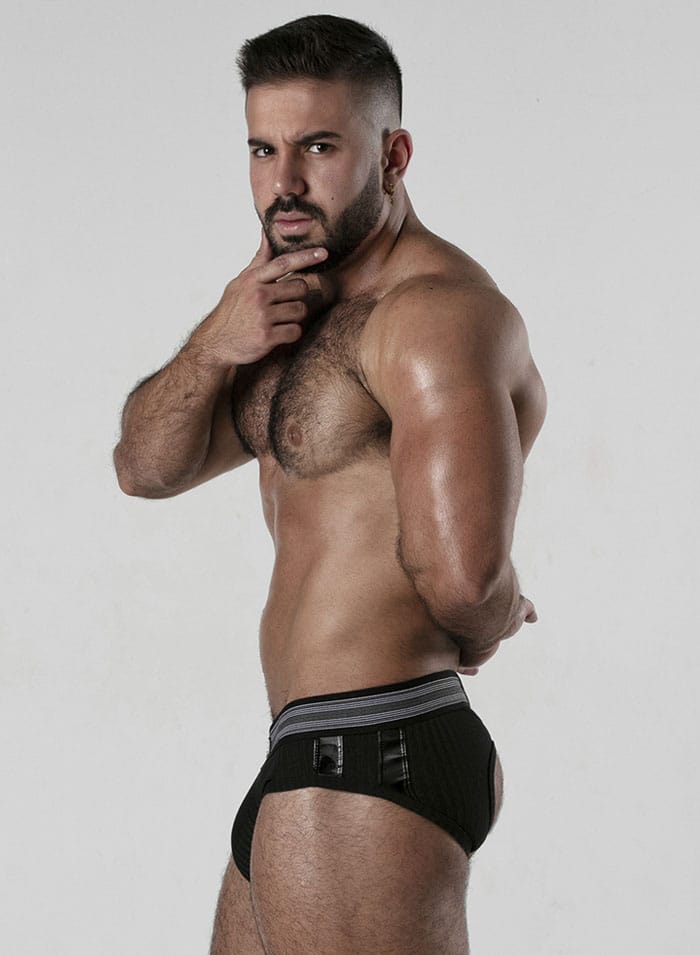 Locker Gear Backroom Bottomless Brief White Small