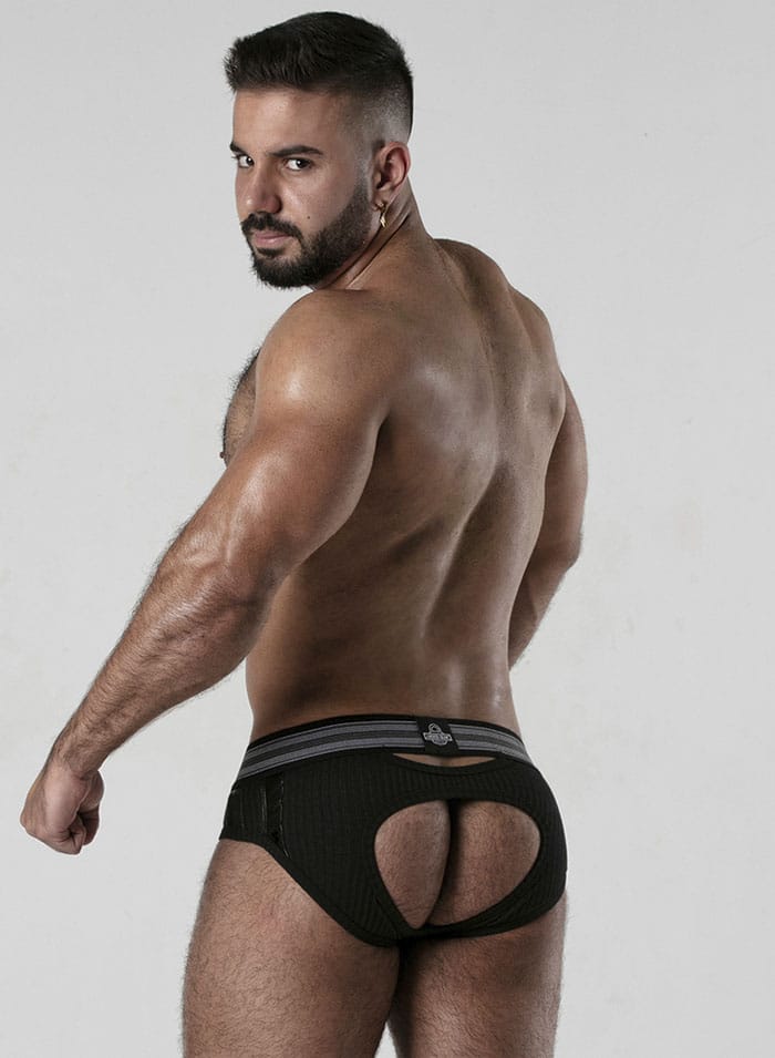 Locker Gear Backroom Bottomless Brief White Small
