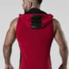 Locker Gear Backroom Sleeveless Hoody Red Extra large