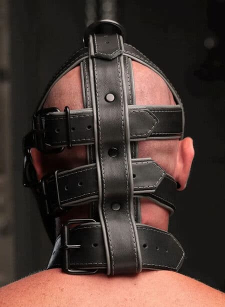 Mr. S Hardline Head Harness Muzzle Padded Non-locking Grey