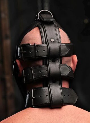 Mr. S Hardline Head Harness Muzzle Padded Non-locking Black