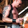 Mr. S Leather Buckle Berlin Bar Vest Extra small