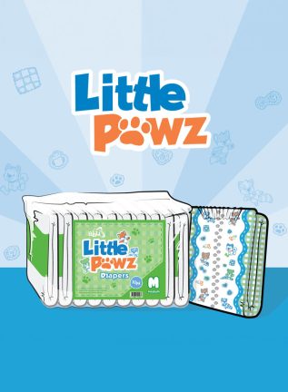 ABUniverse Little Pawz 2-Pack Diapers Medium