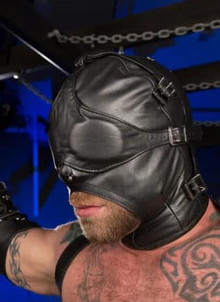 Mr. S Leather Asylum Hood Black