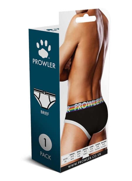 Prowler White Oversized Paw Brief Black Small