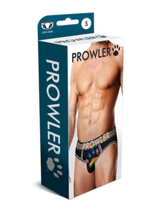 Prowler White Oversized Paw Open Brief Black Medium