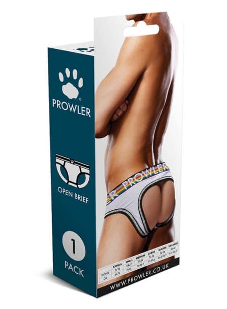 Prowler White Oversized Paw Open Brief White Small