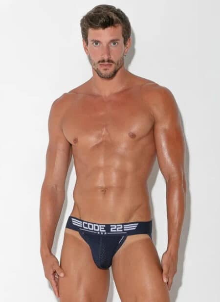 CODE 22 Army Jockstrap Navy Blue Extra Large