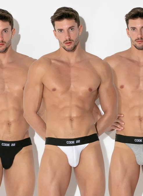 CODE 22 Essential 3-Pack Jockstraps Medium