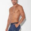 CODE 22 Geometric Print Mini Short Navy Blue Extra large