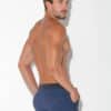 CODE 22 Geometric Print Mini Short Navy Blue Extra large