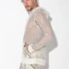 CODE 22 Openwork Jacquard Hoody Off-White Small