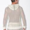 CODE 22 Openwork Jacquard Hoody Off-White Small