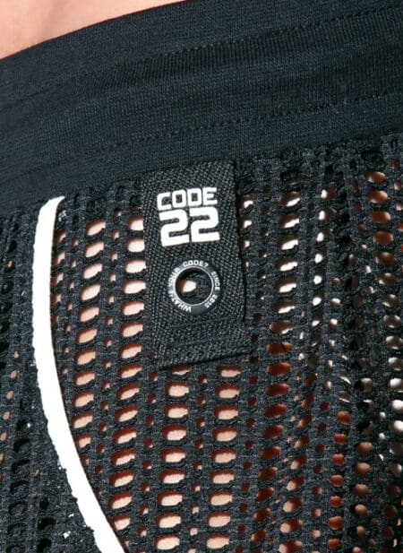 CODE 22 Openwork Jacquard Short Black Large