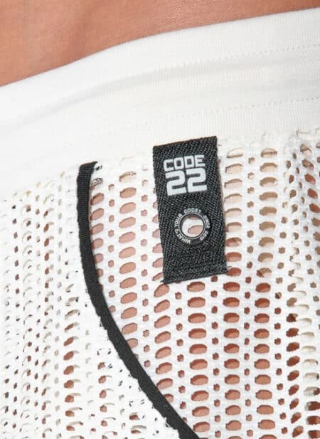 CODE 22 Openwork Jacquard Short Off-White Medium
