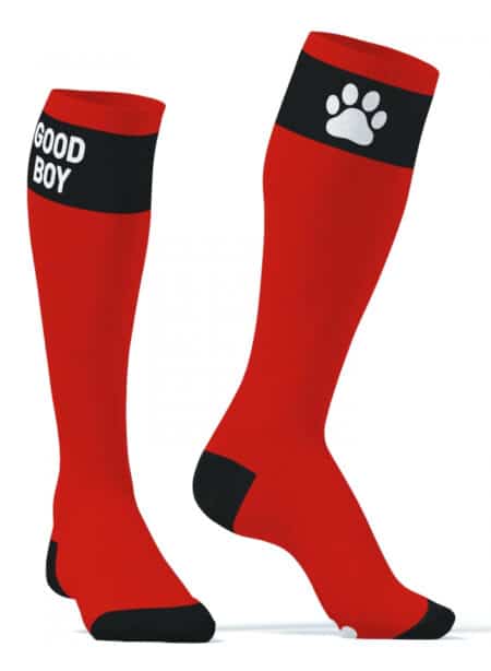 Kinky Puppy GOOD BOY High Socks Black