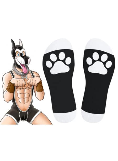 Kinky Puppy GOOD BOY High Socks Black