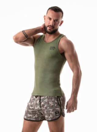 Leader G.I. Army Tanktop Khaki Small