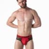 Leader Loaded Brief Red Small