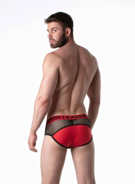 Leader Loaded Brief Red Small