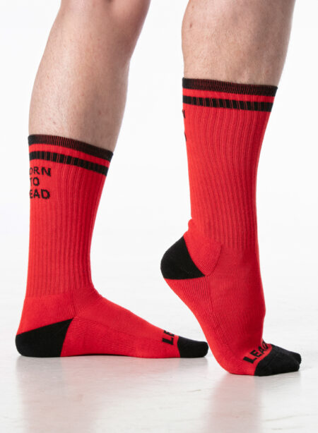 Leader Loaded Soccer Socks Red Small/Medium