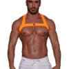 ToF Paris Fetish Harness Neon Orange