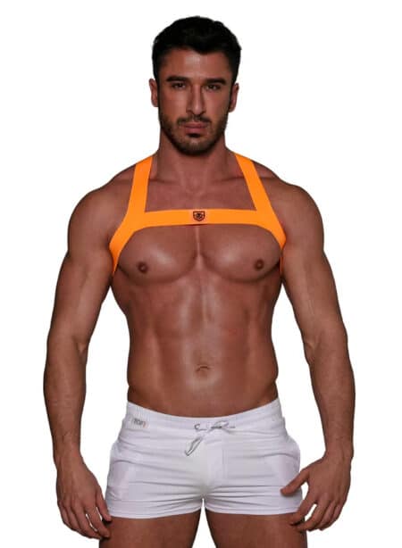 ToF Paris Fetish Harness Neon Orange